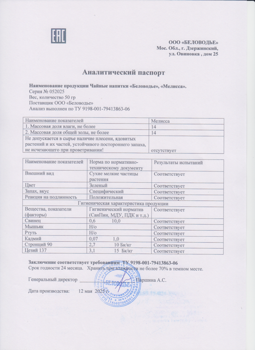 Паспорт №052025